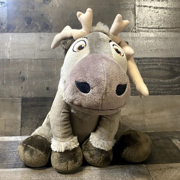 Disney Store Frozen Baby Sven Plush Reindeer Moose Stuffed Animal Authentic 15" - Picture 1 of 9